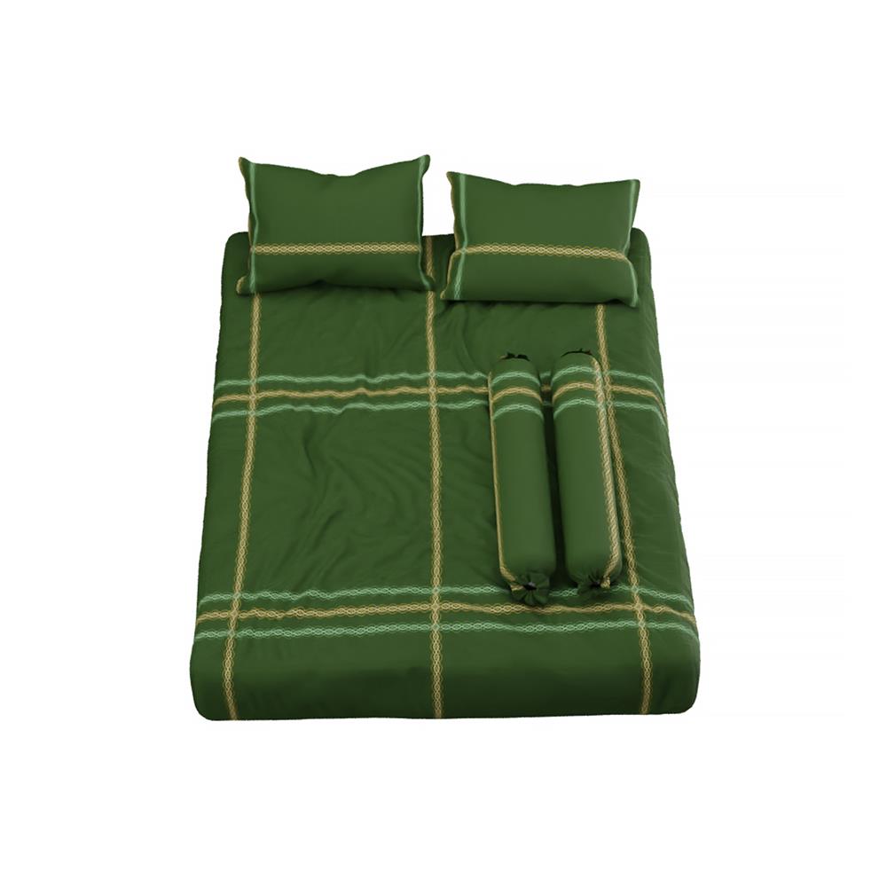 ชุดผ้าปูที่นอน 6 ฟุต 5 ชิ้น SATIN PLUS PRINT LK032