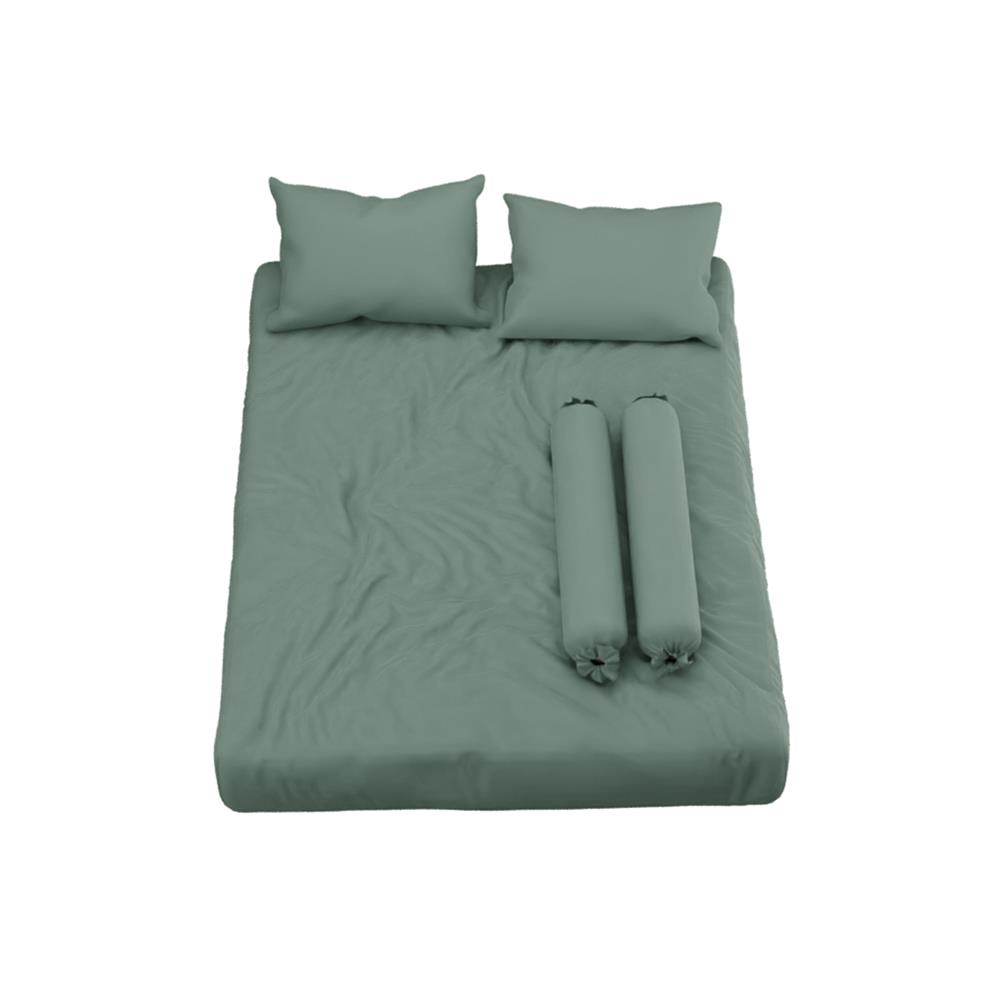 ชุดผ้าปูที่นอน 6 ฟุต 5 ชิ้น SATIN PLUS SOLID PS020