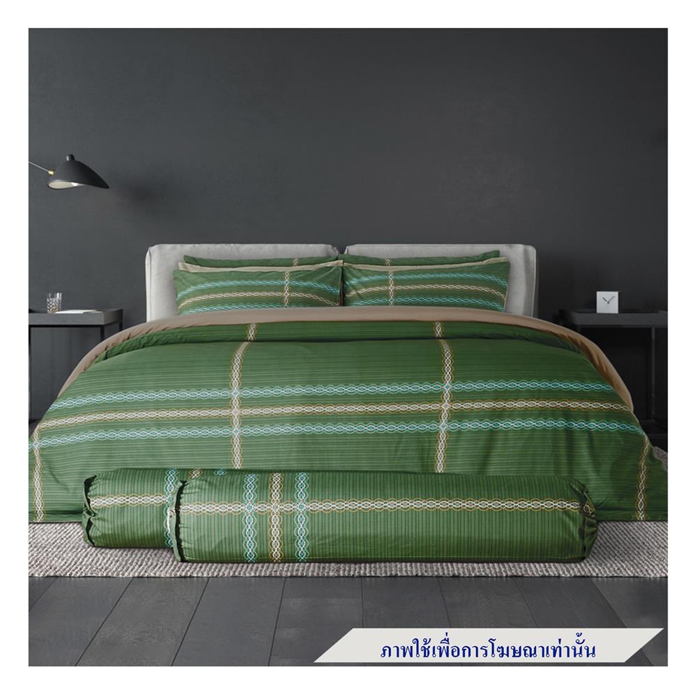 ชุดผ้าปูที่นอน 5 ฟุต 5 ชิ้น SATIN PLUS PRINT LK032