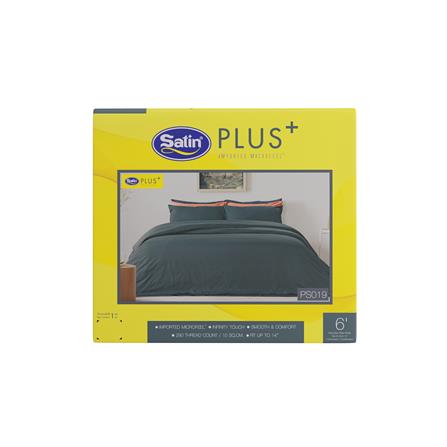 ชุดผ้าปูที่นอน 6 ฟุต 5 ชิ้น SATIN PLUS SOLID PS019_4