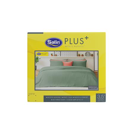 ชุดผ้าปูที่นอน 3.5 ฟุต 3 ชิ้น SATIN PLUS SOLID PS020_4