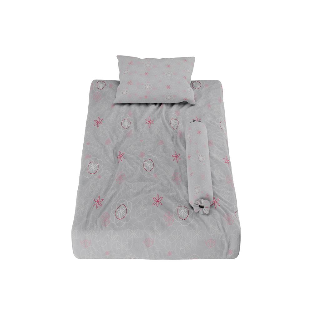 ชุดผ้าปูที่นอน 3.5 ฟุต 3 ชิ้น SATIN PLUS PRINT LK031