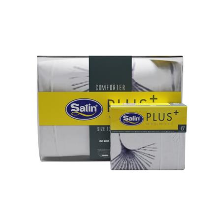 ชุดผ้าปูที่นอน 6 ฟุต 6 ชิ้น SATIN PLUS PRINT PP025_4