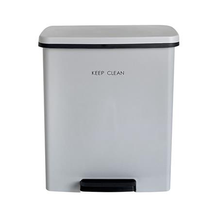 ถังขยะเหยียบเหลี่ยม DKW SOFT CLOSE 10 ลิตร สีเทา_2