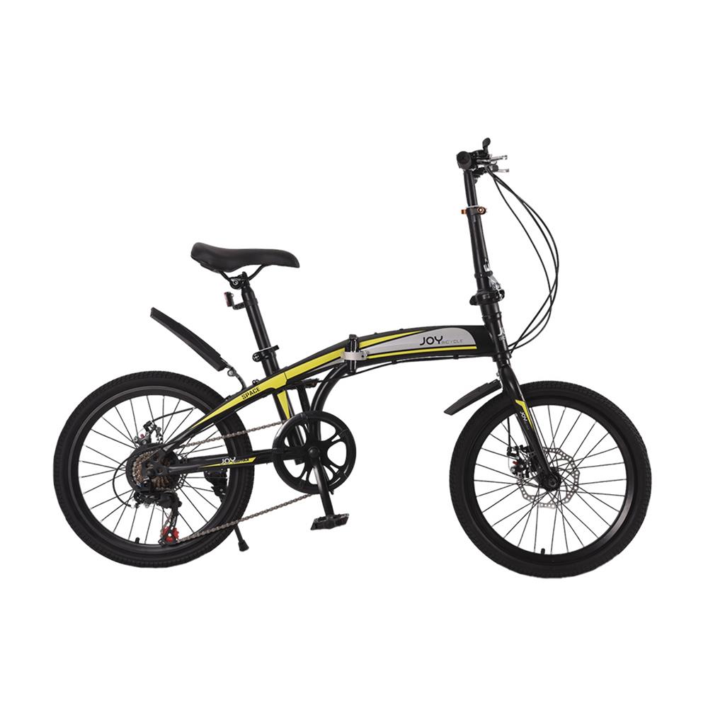 จักรยานพับ 20 นิ้ว JOY BICYCLE SPACE สีเหลือง