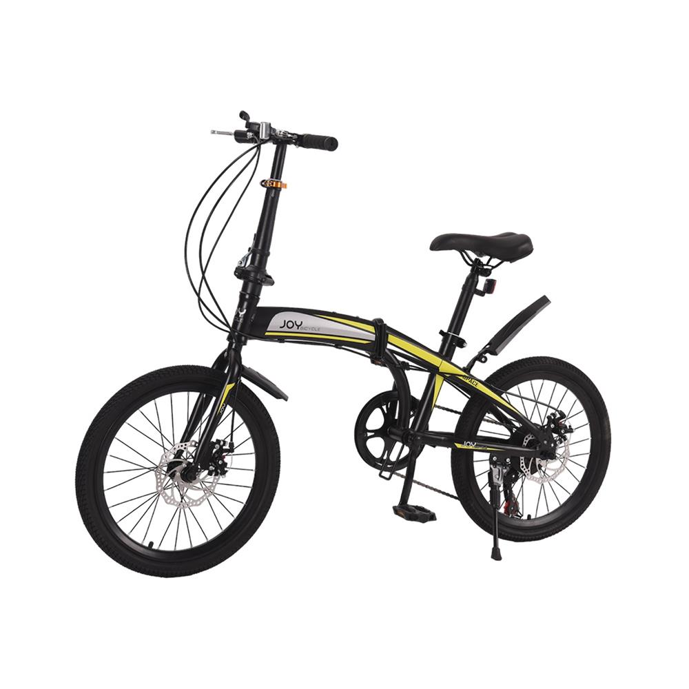 จักรยานพับ 20 นิ้ว JOY BICYCLE SPACE สีเหลือง