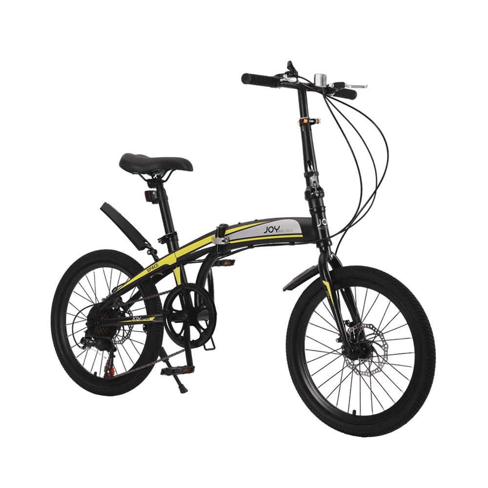 จักรยานพับ 20 นิ้ว JOY BICYCLE SPACE สีเหลือง