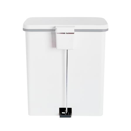ถังขยะเหยียบเหลี่ยม DKW SOFT CLOSE 10 ลิตร สีขาว_2