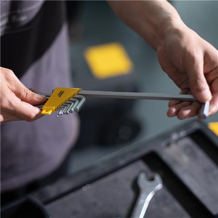 ชุดประแจหกเหลี่ยมหัวบอลตัว L Stanley 7 ชิ้น/ชุด_4