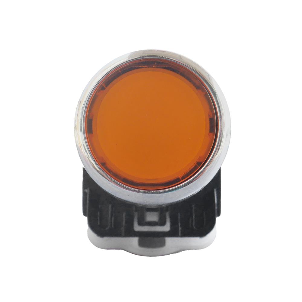 สวิตช์ปุ่มกด LED CT ELECTRIC LA38-11D/YE 22 มม. สีเหลือง