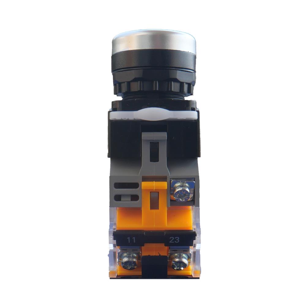 สวิตช์ปุ่มกด LED CT ELECTRIC LA38-11D/WH 22 มม. สีขาว