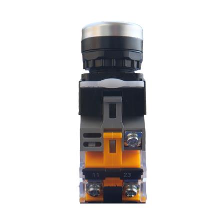 สวิตช์ปุ่มกด LED CT ELECTRIC LA38-11D/WH 22 มม. สีขาว_3