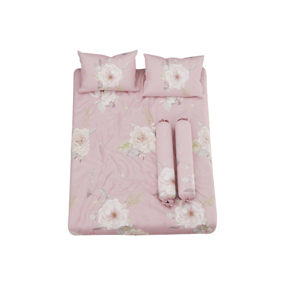 ชุดผ้าปูที่นอน 6 ฟุต 5 ชิ้น SATIN PLUS PRINT PP021