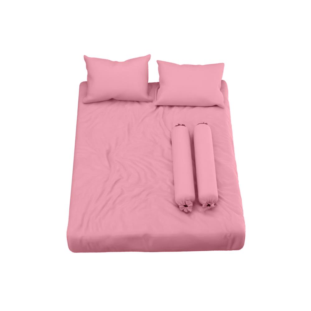 ชุดผ้าปูที่นอน  6 ฟุต 5 ชิ้น SATIN PLUS SOLID PS018