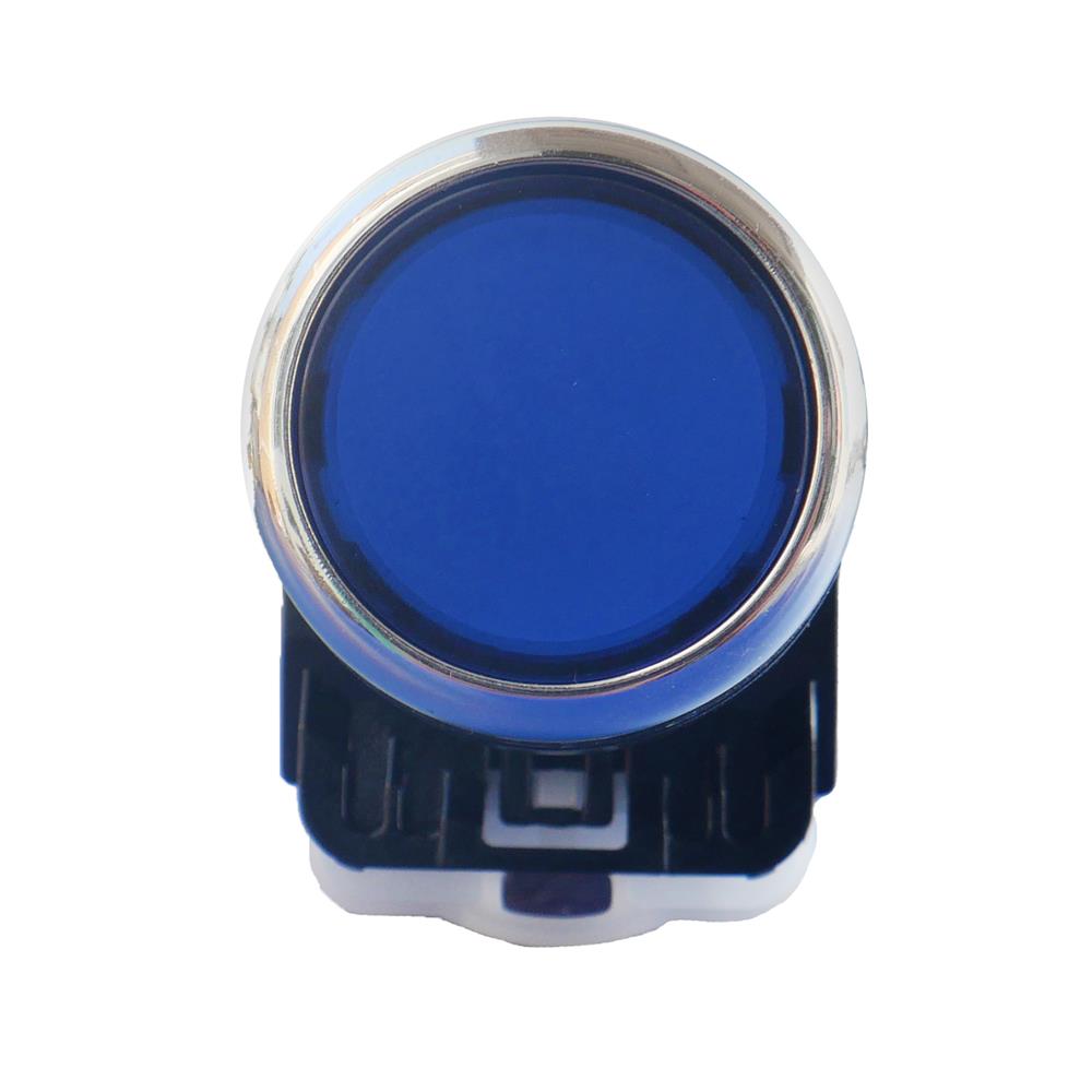 สวิตช์ปุ่มกด LED CT ELECTRIC LA38-11D/BL 22 มม. สีน้ำเงิน