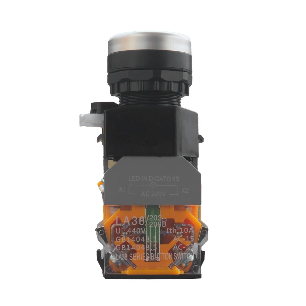 สวิตช์ปุ่มกด LED CT ELECTRIC LA38-11D/RE 22 มม. สีแดง