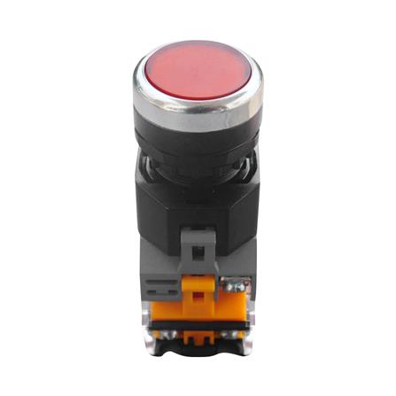 สวิตช์ปุ่มกด LED CT ELECTRIC LA38-11D/RE 22 มม. สีแดง_0
