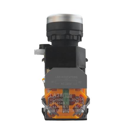 สวิตช์ปุ่มกด LED CT ELECTRIC LA38-11D/RE 22 มม. สีแดง_2