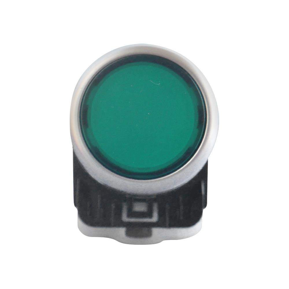 สวิตช์ปุ่มกด LED CT ELECTRIC LA38-11D/GR 22 มม. สีเขียว
