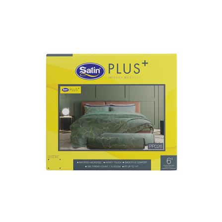 ชุดผ้าปูที่นอน 6 ฟุต 5 ชิ้น SATIN PLUS PRINT PP026_4