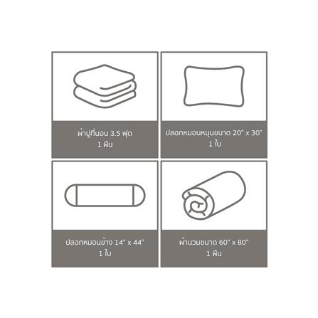 ชุดผ้าปูที่นอน 3.5 ฟุต 4 ชิ้น SATIN PLUS PRINT PP025_5