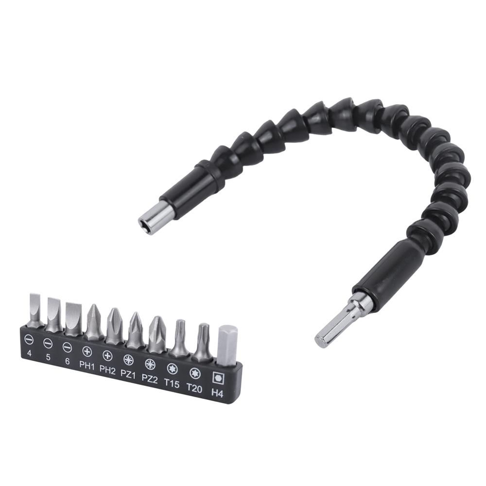 ชุดข้อต่องอได้ 300 มม. พร้อมดอกไขควง 10 ชิ้น MATALL