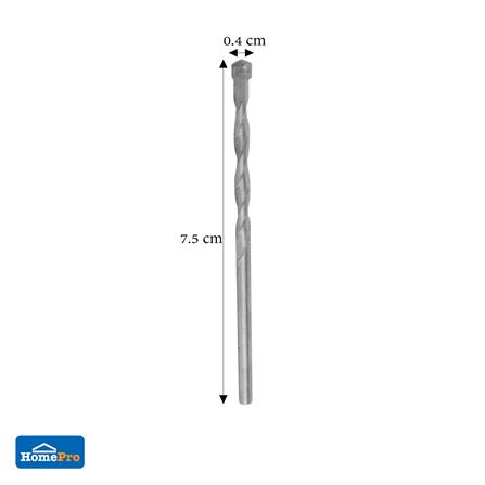 ดอกสว่านเจาะคอนกรีตก้านกลม MATALL 4 x 75 มม._3