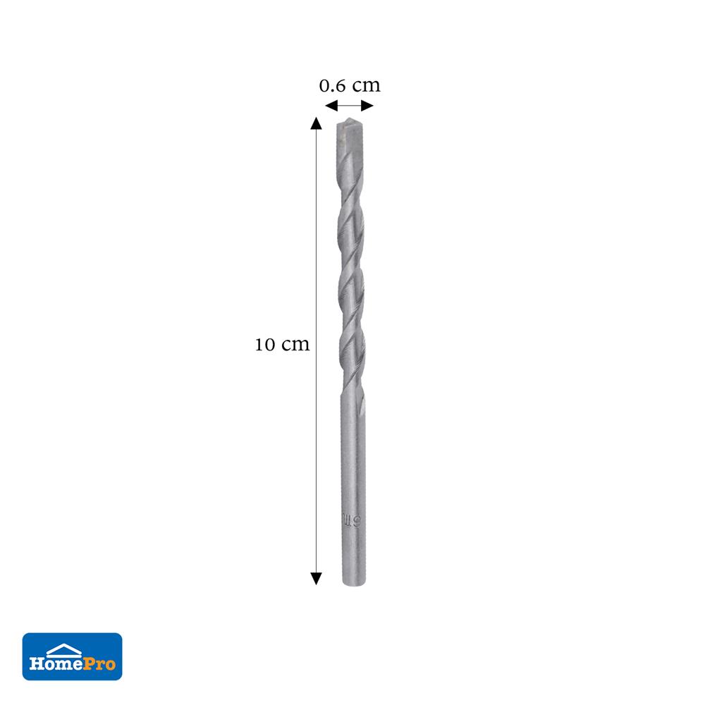 ดอกสว่านเจาะคอนกรีตก้านกลม MATALL 6 x 100 มม.
