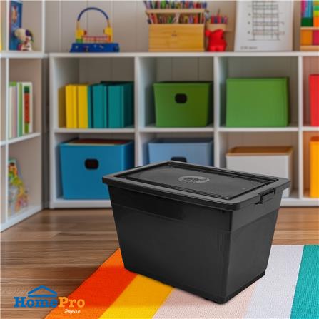 กล่องเก็บของ 235 ลิตร ME LIVING 903L 67.7x87.9x58.2 ซม. สีดำ_4