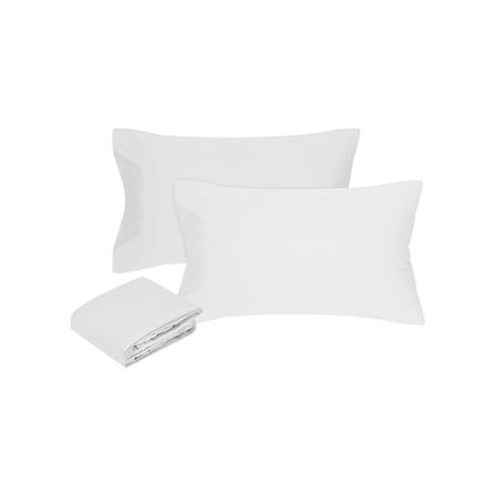 ชุดผ้าปูที่นอน 6 ฟุต 3 ชิ้น ME LIVING 180TN TC สี WHITE_1