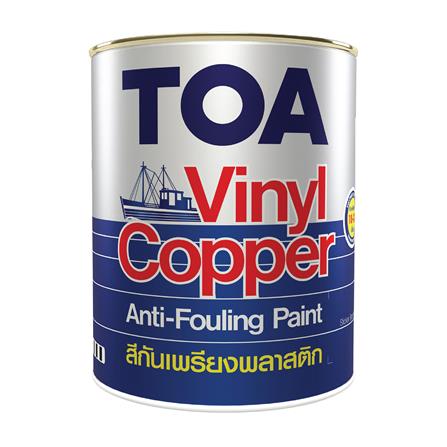 สีงานอุตสาหกรรม TOA VINYL COPPER ANTI-FOULING สีน้ำตาล 1 แกลลอน_0