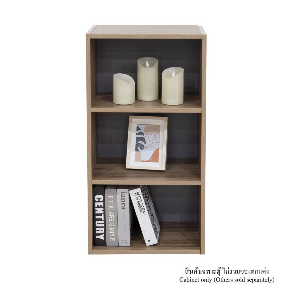 ตู้โล่ง 3 ช่อง ME LIVING ADA สีโอ๊ดวู้ด/เทา