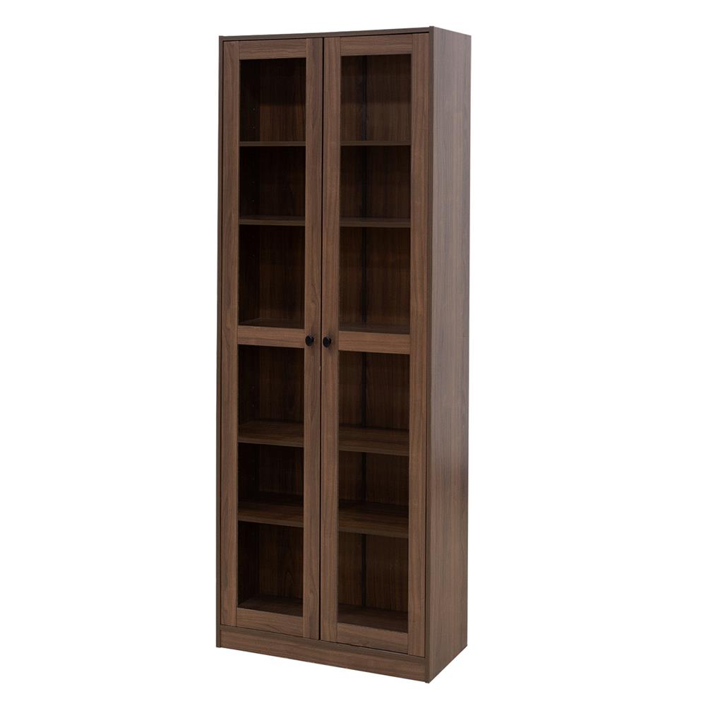 ตู้โชว์ 2 บานเปิด FURDINI CARA 80 ซม. สีวอลนัท