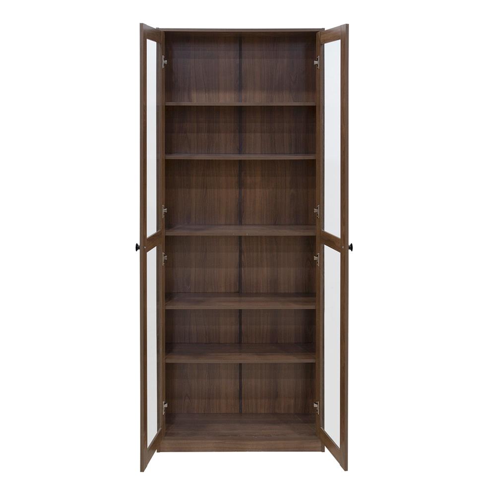 ตู้โชว์ 2 บานเปิด FURDINI CARA 80 ซม. สีวอลนัท