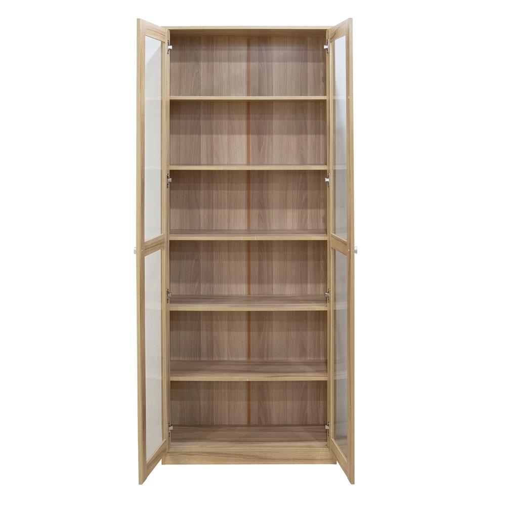 ตู้โชว์ 2 บานเปิด FURDINI CARA 80 ซม. สีไวท์โอ๊ค