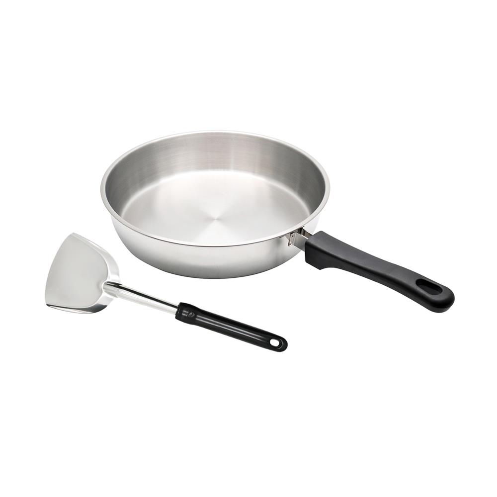 ชุดกระทะ 24 ซม. พร้อมตะหลิวเล็ก พระอาทิตย์ IH 2 ชิ้น