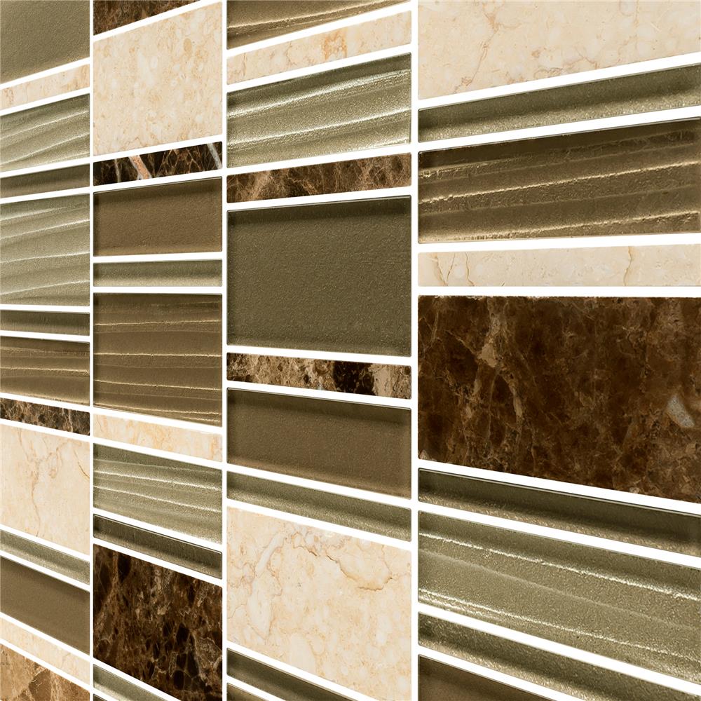 โมเสคแก้ว 30x30 ซม. GLASCERA เซียน่า น้ำตาล