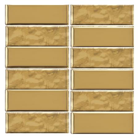 โมเสคแก้ว 30x30 ซม. GLASCERA ซับเวย์ โกลด์
