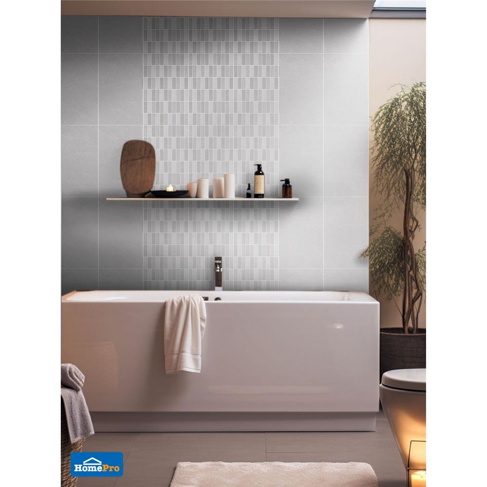 กระเบื้องผนัง 10x16 นิ้ว DURAGRES เมดูล่า เกรย์ A 1 ตร.ม.