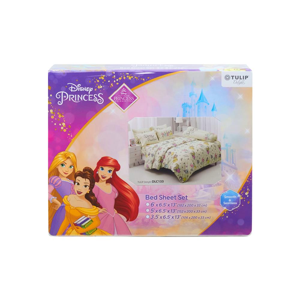 ชุดผ้าปูที่นอน 5 ฟุต 5 ชิ้น TULIP PRINCESS 60013-DLC133