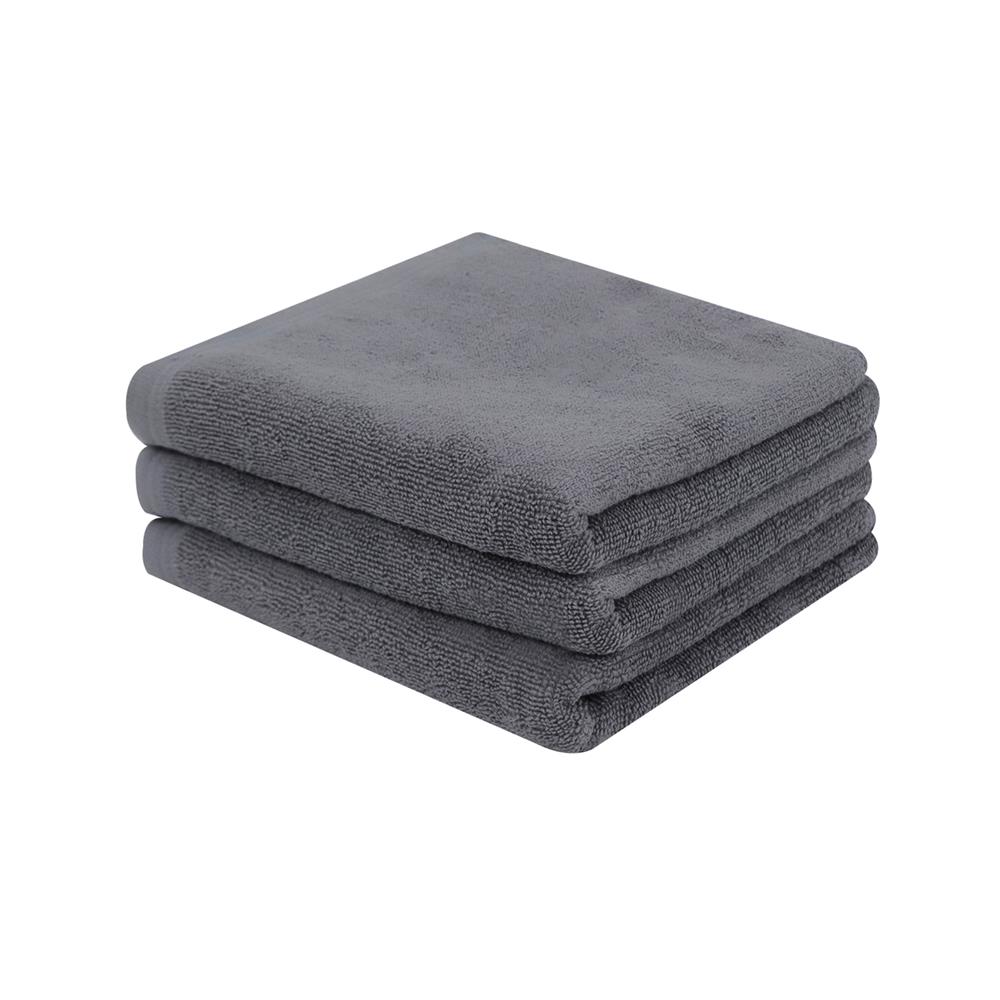 ผ้าขนหนู HOME LIVING STYLE 15X30 นิ้ว สี GREY แพ็ก 3 ชิ้น_0