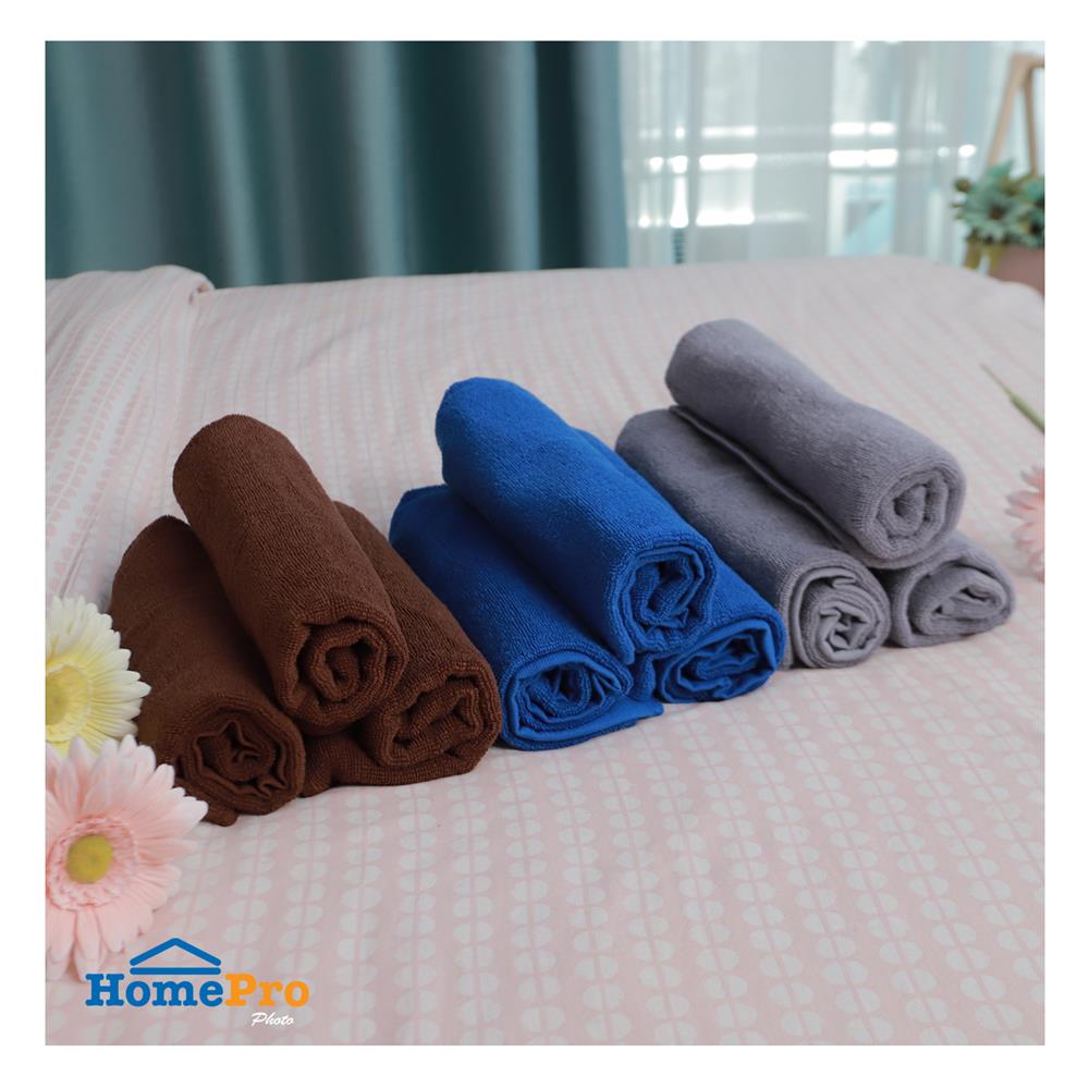 ผ้าขนหนู HOME LIVING STYLE 15X30 นิ้ว สี BROWN แพ็ก 3 ชิ้น