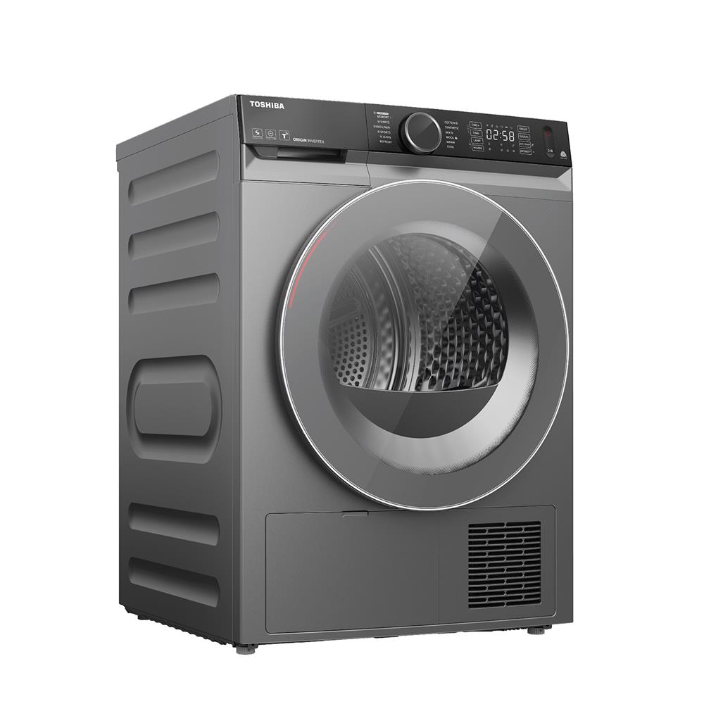 เครื่องอบผ้าฝาหน้า TOSHIBA TD-BK110GHT (SK) 10 กก. สีเงิน