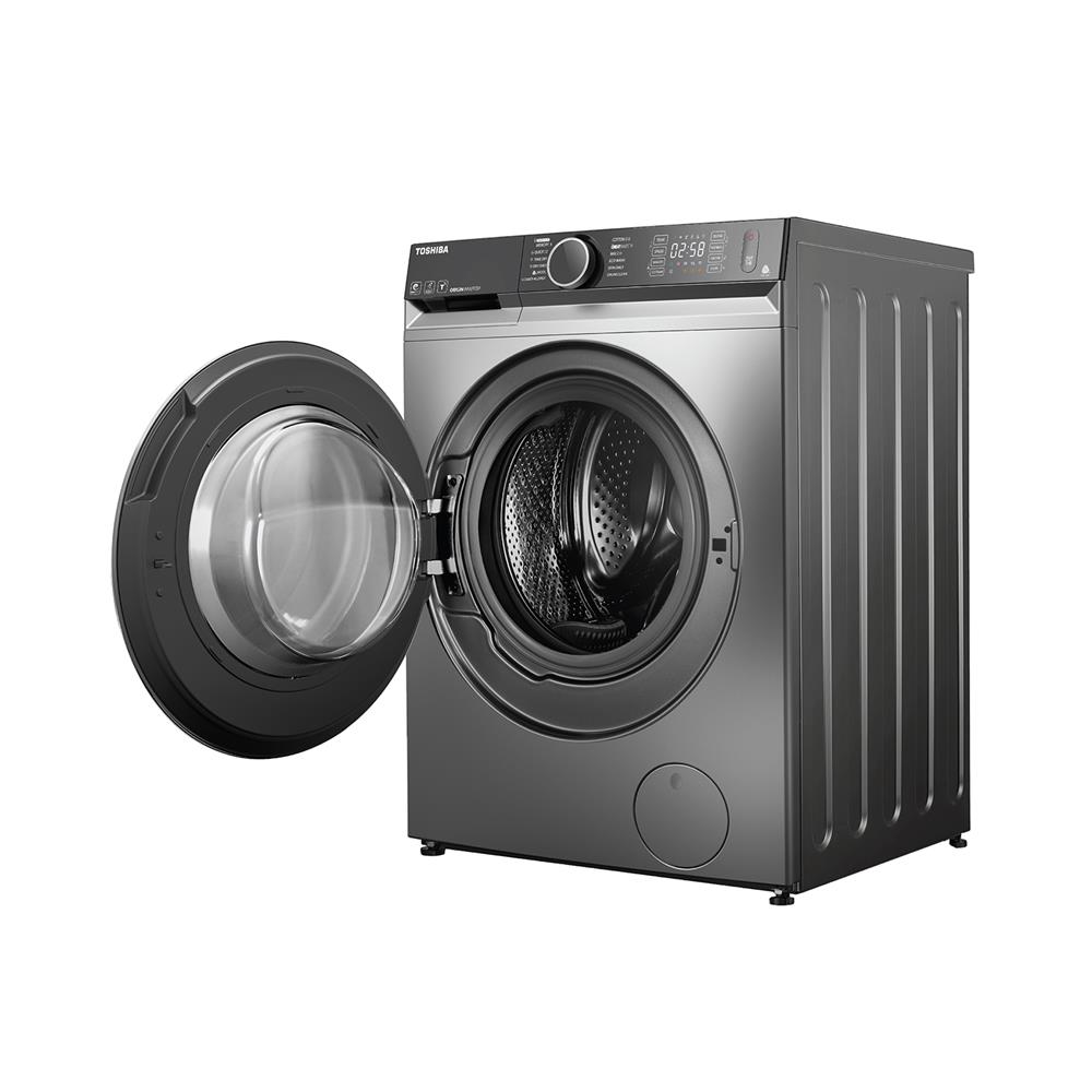 เครื่องซักอบฝาหน้า TOSHIBA TWD-BM135GF4T(SK) 12.5/8 กก. 1400RPM อินเวอร์เตอร์ สีเงิน