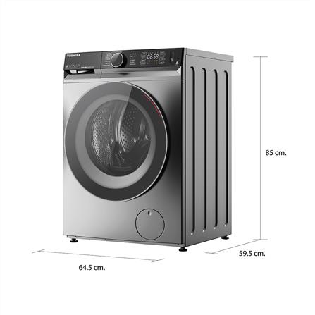 เครื่องซักอบฝาหน้า TOSHIBA TWD-BM135GF4T(SK) 12.5/8 กก. 1400RPM อินเวอร์เตอร์ สีเงิน_5