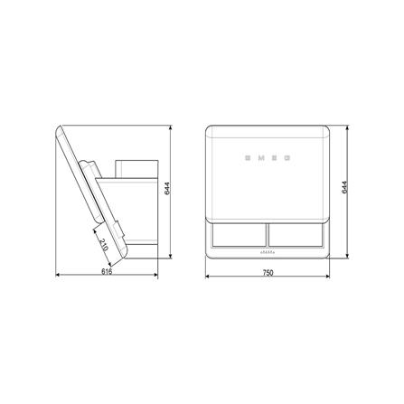 เครื่องดูดควันกระโจม SMEG KFAB75BL 75 ซม._5