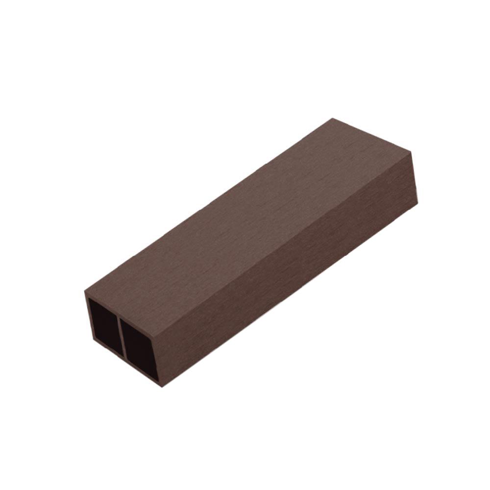 ไม้ระแนง WPC แบบกลวงหน้าใหญ่ WATSADUNIYOM 5X3X300 ซม. สีน้ำตาลช็อกโกแลต