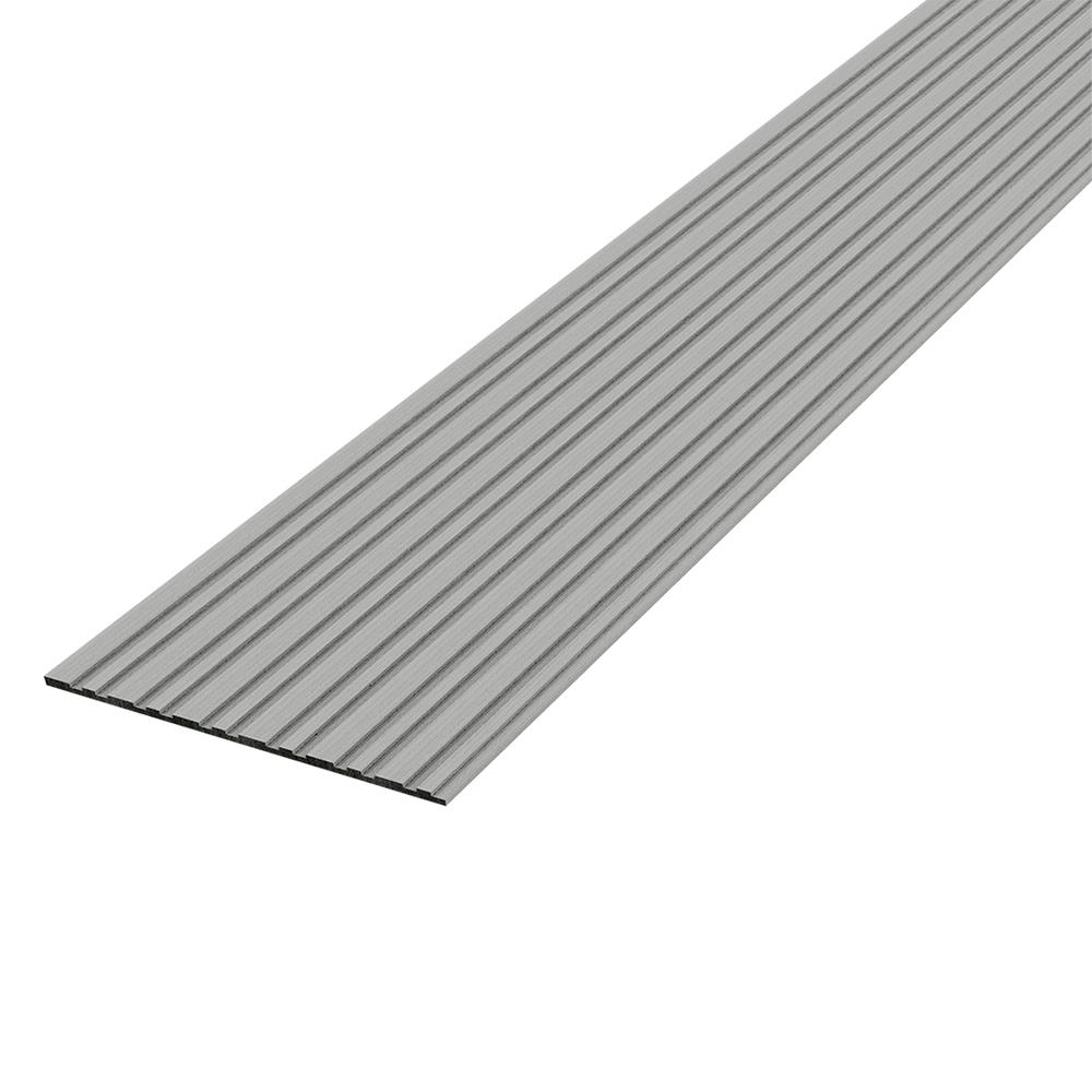 ไม้ฝา ลายร่อง DIAMOND (ตราเพชร) 30x300x0.8 ซม. สีเทาซิลเวอร์