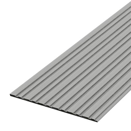 ไม้ฝา ลายร่อง DIAMOND (ตราเพชร) 30x300x0.8 ซม. สีเทาซิลเวอร์_0