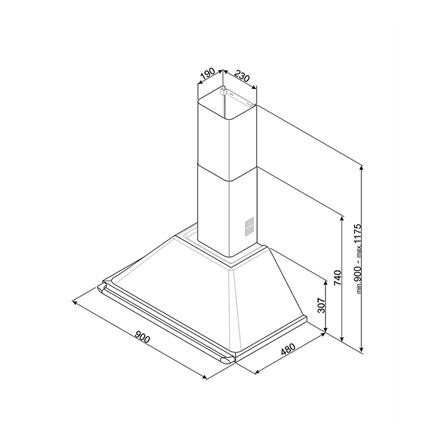 เครื่องดูดควันกระโจม SMEG KT90BLE 90 ซม._3